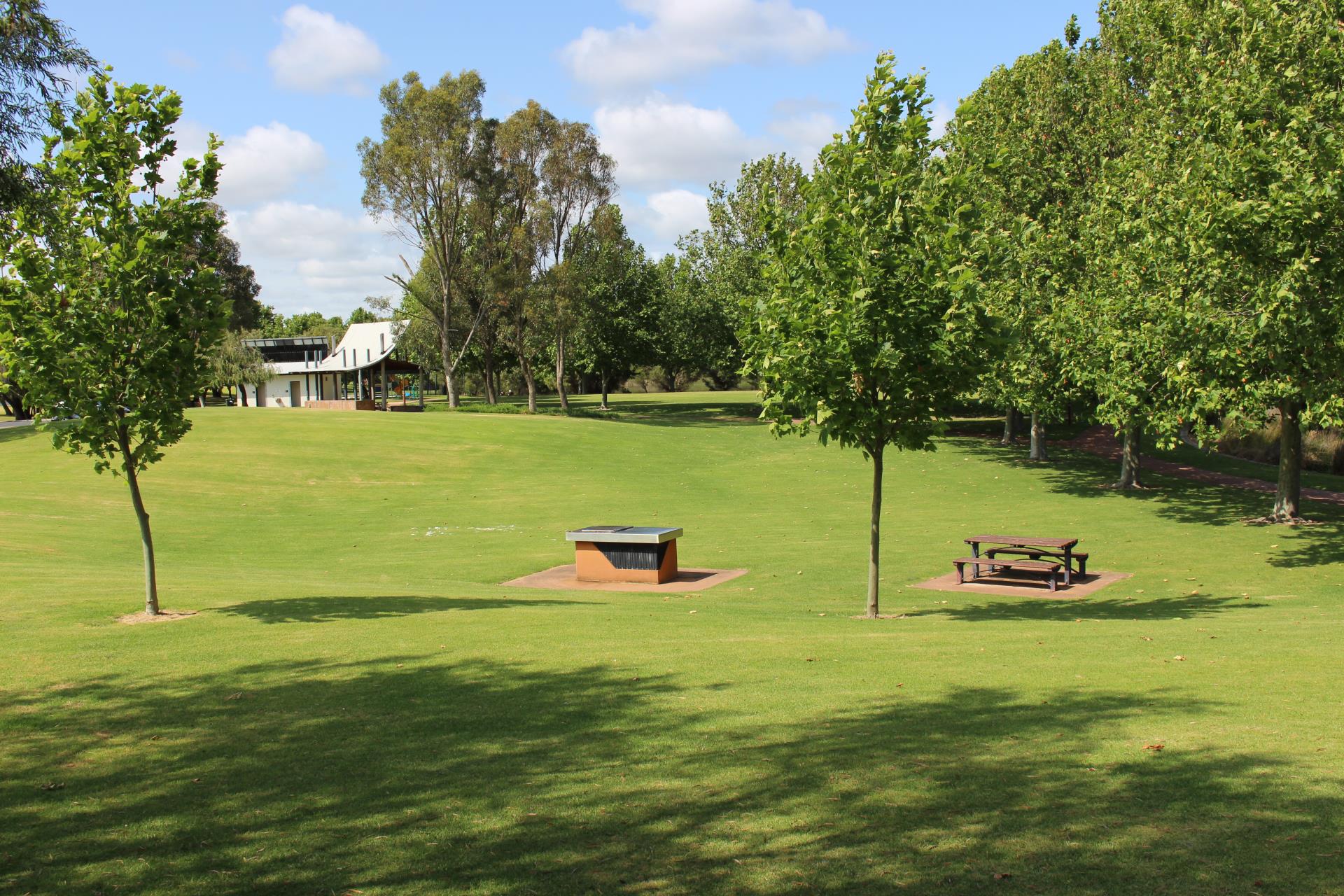 Picinc area and BBQ area in park