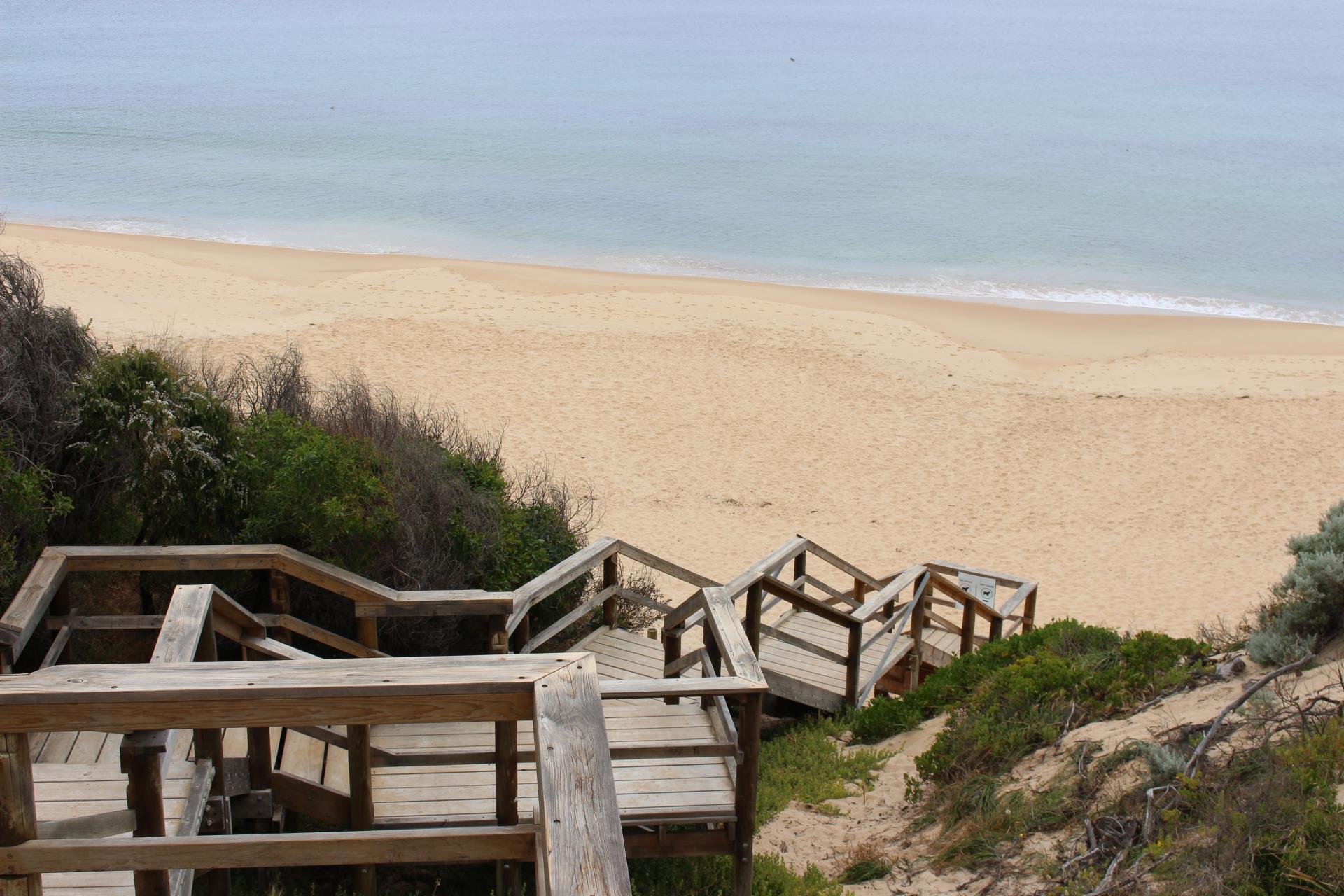 Staircase to beach