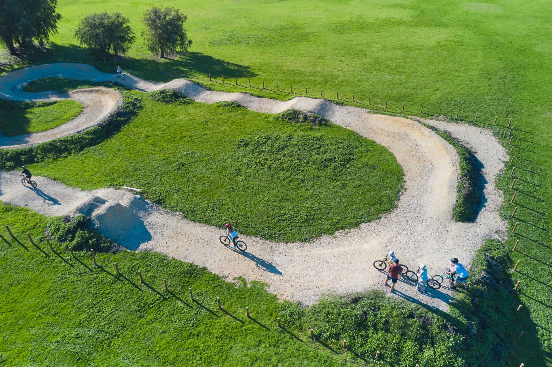 Drone photo of Peppy Grove Beach Pump Track