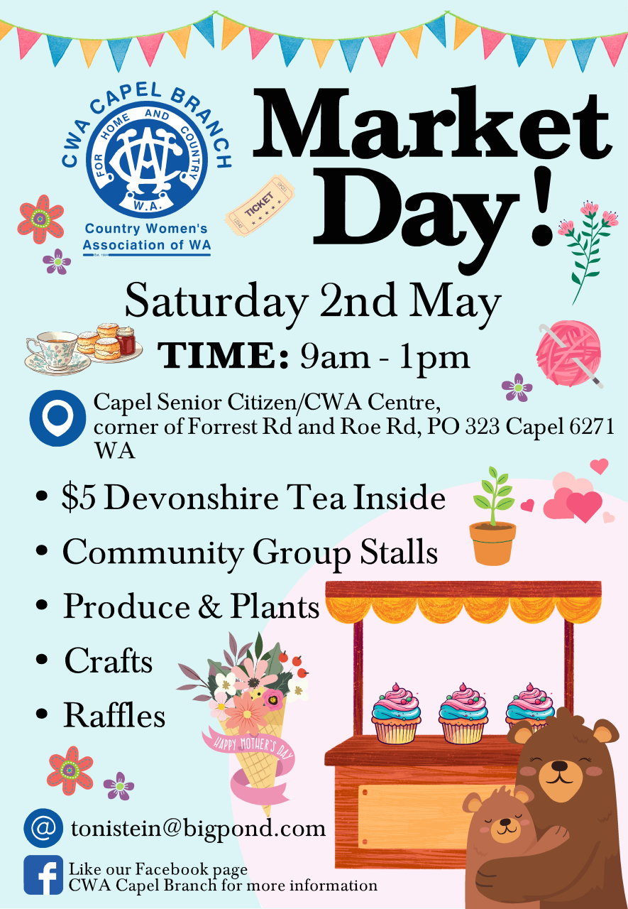 CWA MARKET DAY ~ Mothers Day